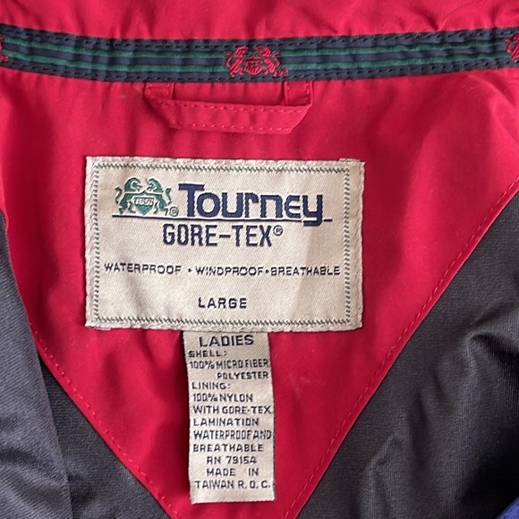 Vintage Tourney Gore-Tex Jacket/ Windbreaker (Large) - Picture 4 of 6
